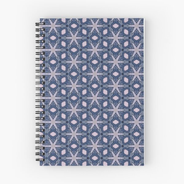 Item preview, Deep Indigo Slate Blue Soft Lilac Starburst Hexagonal Mosaic Mandala - Duvet Cover designed and sold by ArithraStudio.