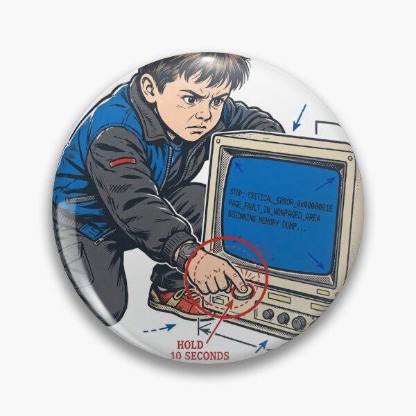 Item preview, I Speak Fluent Blue Screen Funny Gen X T-Shirt designed and sold by Hearth & Hue.