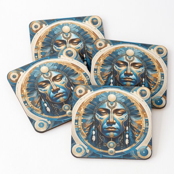 Item preview, Native American Man Mandala Art - Woven Traditions Vol (4) designed and sold by JJArtCreations.