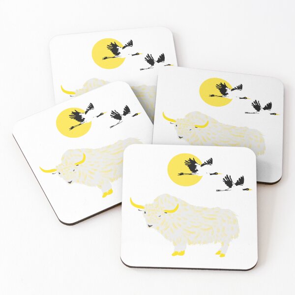 Item preview, Yak, Cranes and Sun designed and sold by Relax Petso.