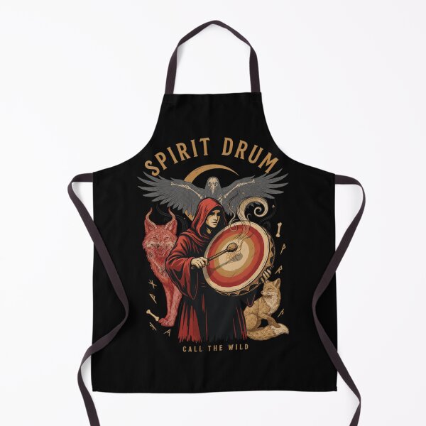 Item preview, Spirit Drum Halloween Design – Ritual Skeleton Shaman Graphic Tee v15 designed and sold by DarylWelsh2024.