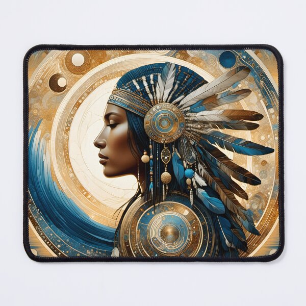 Item preview, Native American Woman Mandala Art - Woven Traditions Vol (4) designed and sold by JJArtCreations.