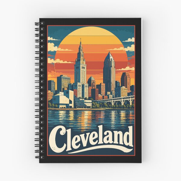 Item preview, Cleveland Ohio Travel Retro Vintage designed and sold by TomFrontierArt.