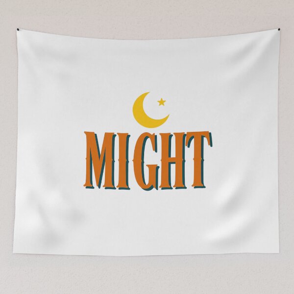 Item preview, Vintage Night Crescent Moon Retro Typography designed and sold by CosyCush.