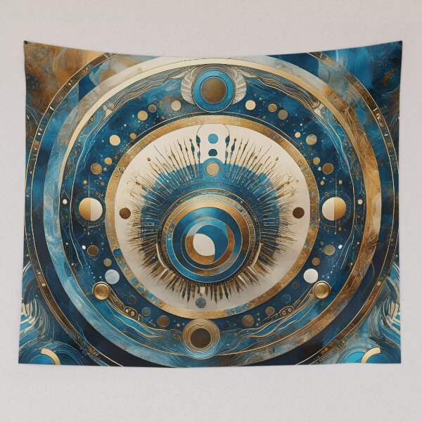 Item preview, Crescent Moon & Sun Mandala Art - Woven Traditions Vol (4) designed and sold by JJArtCreations.