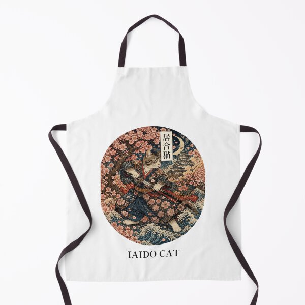 Item preview, Sakura Swordsman Cat with Japanese Title 居合猫 | Ukiyo-e Cat | Japanese Design designed and sold by JapanMemoir.