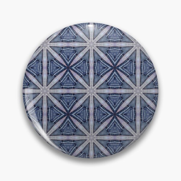 Item preview, Deep Indigo Slate Blue Soft Lilac Octagonal Starburst Geometric Mosaic Mandala - Duvet Cover designed and sold by ArithraStudio.
