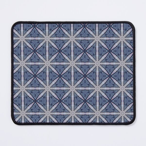 Item preview, Deep Indigo Slate Blue Soft Lilac Octagonal Starburst Geometric Mosaic Mandala - Duvet Cover designed and sold by ArithraStudio.