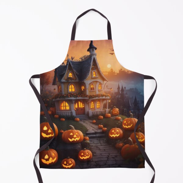 Item preview, Welcoming Halloween with a pumpkin house - 8 designed and sold by Universe-of-Merch.