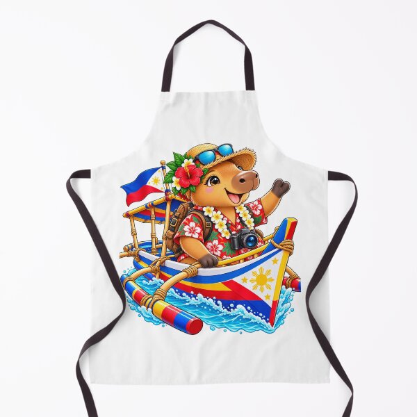 Item preview, Cute Philippines Capybara – Tropical Island Boat Adventure designed and sold by CapybaraTravels.