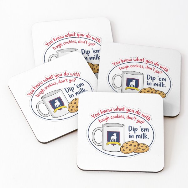 Item preview, Tough Cookies Dip Em in Milk Ted Lasso Greyhound Mug Biscuit TV Quote designed and sold by raedattia.