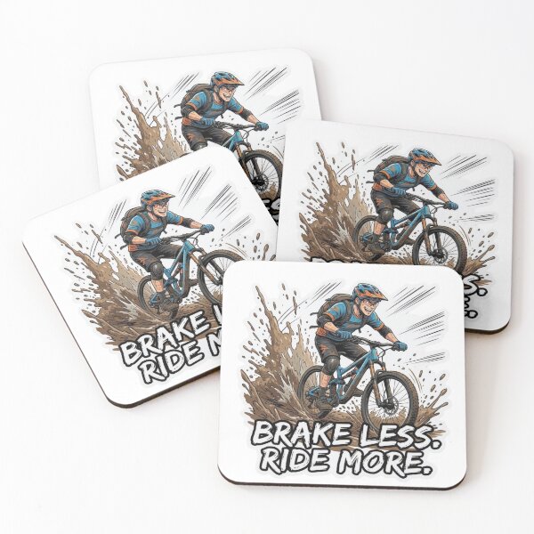 Item preview, Brake Less Ride More - Mountain Biking & MTB Mud Offroad Design designed and sold by carestazafeli.
