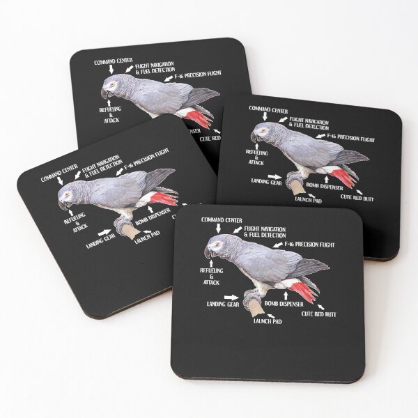 Item preview, African Grey Parrot Psittacus Bird (17) designed and sold by DavetteJungle.
