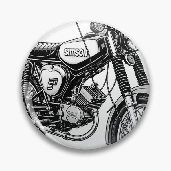 Item preview, Simson S51 Classic Moped Illustration designed and sold by AnastasiCreates.