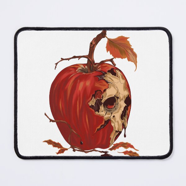 Item preview, Skull Apple – Gothic Halloween & Dark Autumn Illustration designed and sold by ODDWOOD STUDIO.