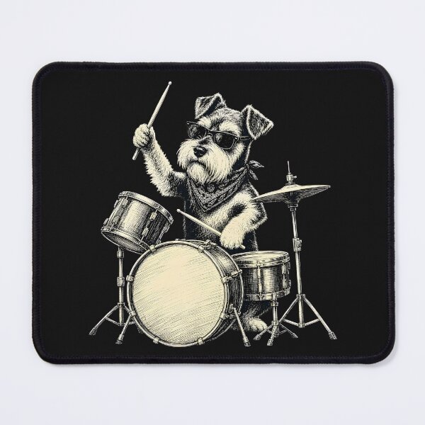 Item preview,  Animal Cute Yorkshire Terrier Playing Drums Funny Music Dog Drummer designed and sold by MOHAMED FRASER.