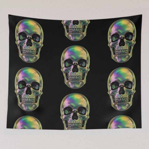 Item preview, Shine Against the Dark - Iridescent Holographic Rainbow Skull Gift designed and sold by Luminari Creations.