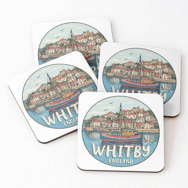 Item preview, Whitby England: Vintage Fishing Boat Art  designed and sold by CircinusStore.