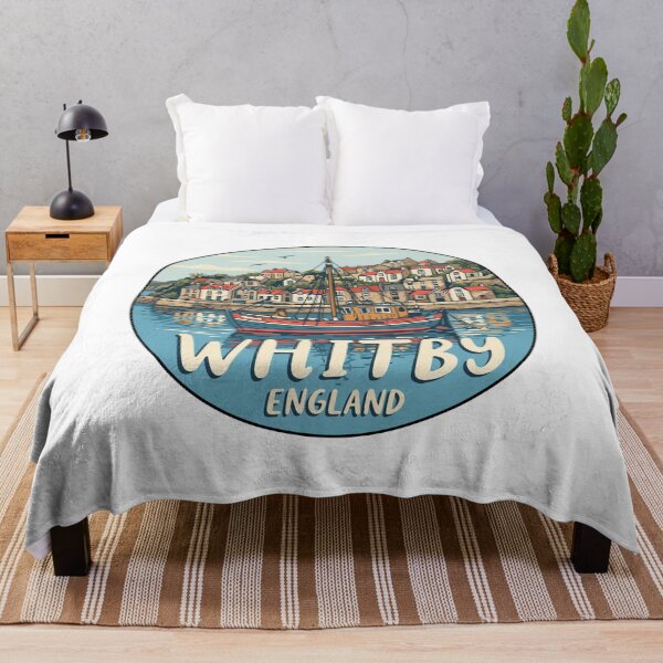 Item preview, Whitby England: Vintage Fishing Boat Art  designed and sold by CircinusStore.