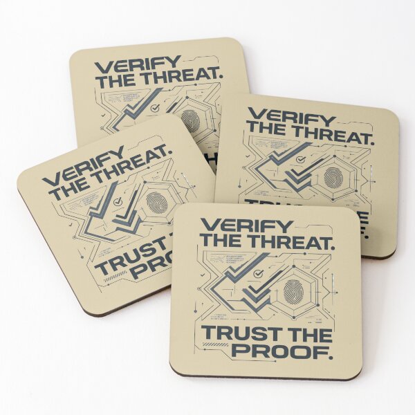 Item preview, Verify the Threat Trust the Proof Cybersecurity designed and sold by Amr Darwish Graphic designer.