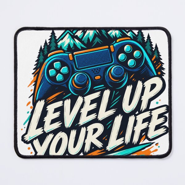 Item preview, Level Up Your Life Gamer Controller Mountains Gaming Gift designed and sold by Mygoodees.
