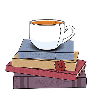 Artwork thumbnail, Tea and books by NicoleHarvey