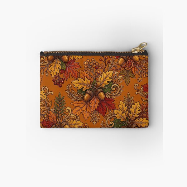 Item preview, Vintage Autumn Leaves and Acorns Seamless Pattern, Fall Harvest Botanical Illustration Design designed and sold by crackerflake.