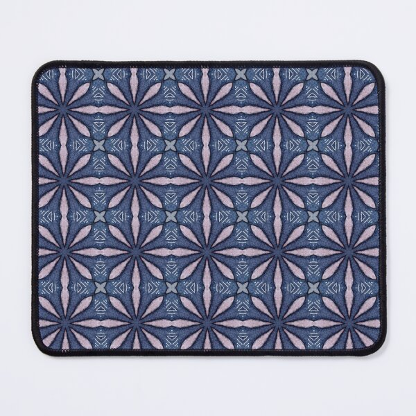 Item preview, Deep Indigo Dusty Mauve Soft Lilac Octagonal Starburst Geometric Mosaic Mandala - Duvet Cover designed and sold by ArithraStudio.