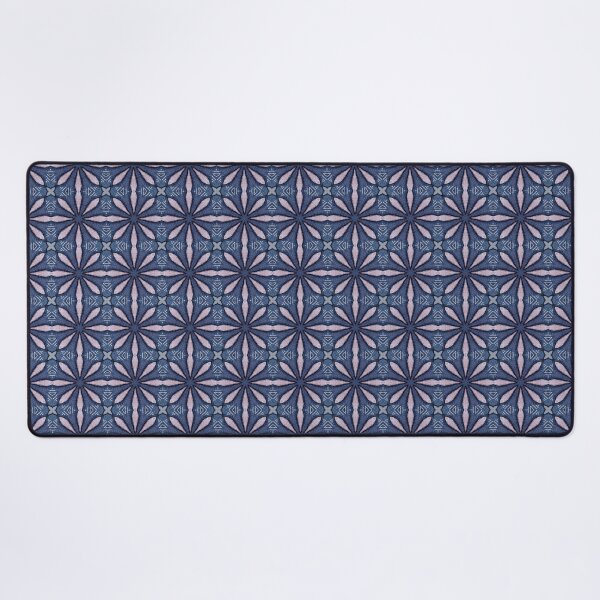 Item preview, Deep Indigo Dusty Mauve Soft Lilac Octagonal Starburst Geometric Mosaic Mandala - Duvet Cover designed and sold by ArithraStudio.