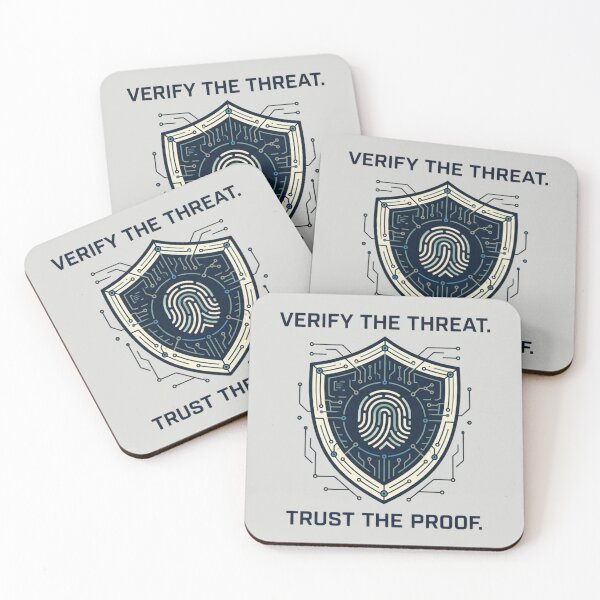 Item preview, Verify the Threat Trust the Proof Cybersecurity designed and sold by Amr Darwish Graphic designer.