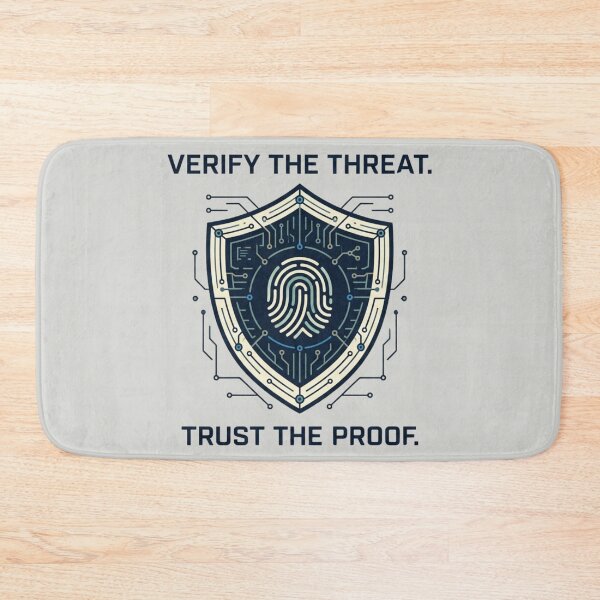 Item preview, Verify the Threat Trust the Proof Cybersecurity designed and sold by Amr Darwish Graphic designer.