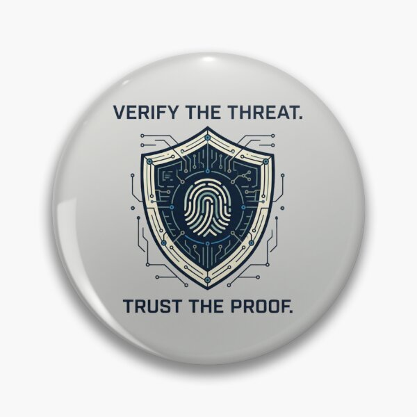 Item preview, Verify the Threat Trust the Proof Cybersecurity designed and sold by Amr Darwish Graphic designer.