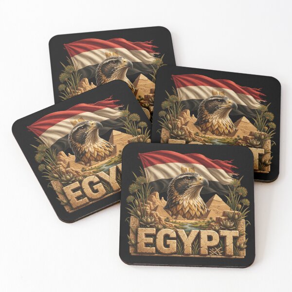 Item preview, Egypt Heritage – Falcon & Pyramids Emblem designed and sold by FlagX.