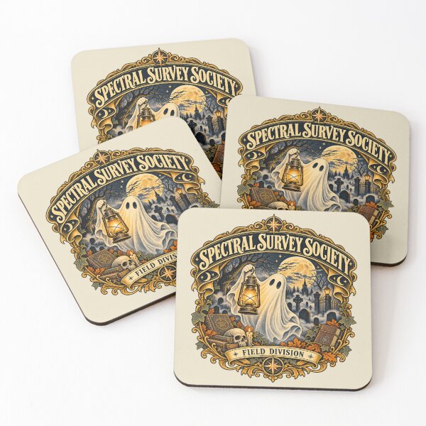 Item preview, Spectral Survey Society Vintage Ghost Halloween Art designed and sold by CalmCapy Co.