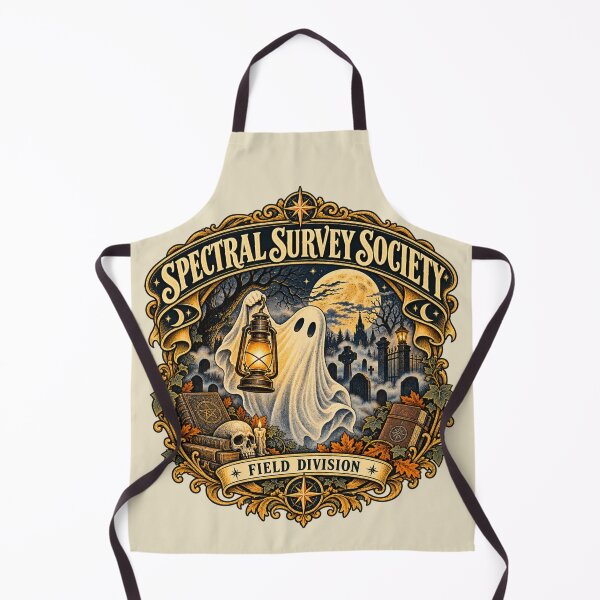 Item preview, Spectral Survey Society Vintage Ghost Halloween Art designed and sold by CalmCapy Co.