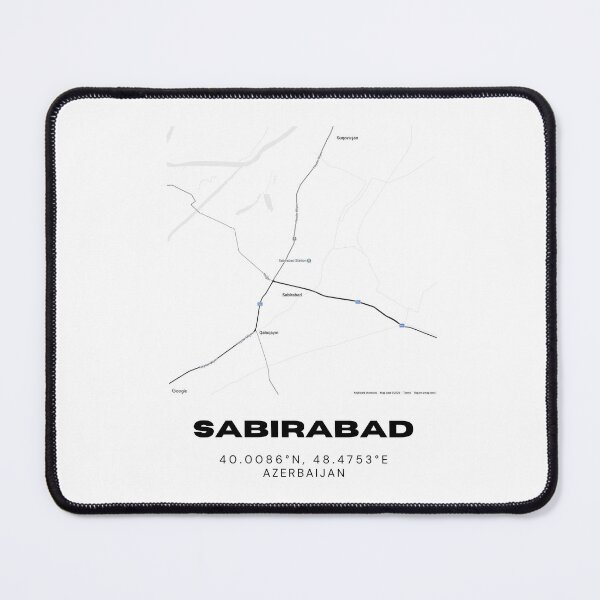 Item preview, Sabirabad Azerbaijan Map Coordinates Minimalist Location Design designed and sold by RM-Journey.