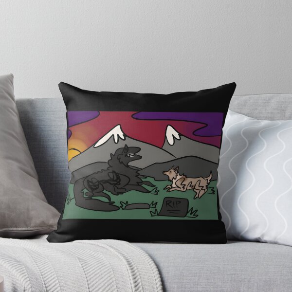 Item preview, Wolf Spirit And Dog In Mountain Landscape At Sunset designed and sold by fibiiistd.