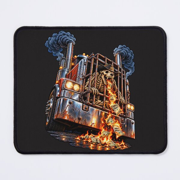 Item preview, Caged Bear Trucker & Fire Cash designed and sold by NomadForge.