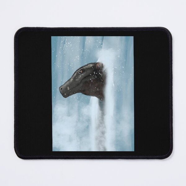 Item preview, Dinosaur Head Emerging from Waterfall Illustration designed and sold by fibiiistd.