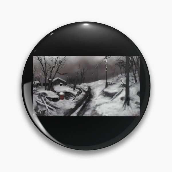 Item preview, Dark Winter Landscape With Snowy Rural Road designed and sold by fibiiistd.