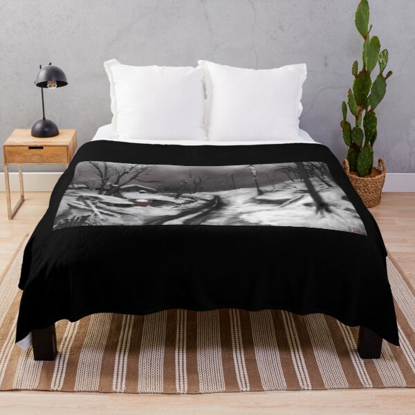 Item preview, Dark Winter Landscape With Snowy Rural Road designed and sold by fibiiistd.