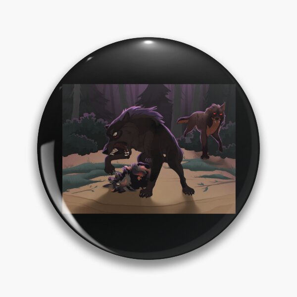 Item preview, Dark Wolves Battling in a Shadowy Forest Scene designed and sold by fibiiistd.