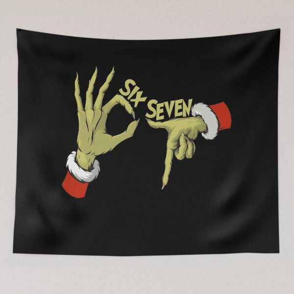Item preview, Grinch Six Seven Hand Gesture designed and sold by Courtesy-j.