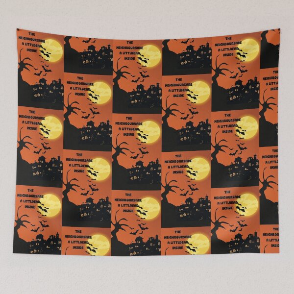 Item preview, Haunted Village Halloween gothic art designed and sold by idea factory.
