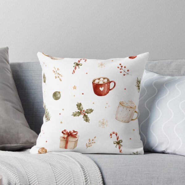 Item preview, Cozy Winter Hot Cocoa Christmas Pattern designed and sold by RendszikeStudio.