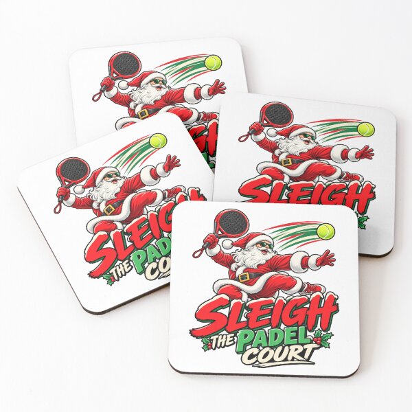 Item preview, Sleigh The Padel Court Funny Padel Christmas Santa designed and sold by WeirdlyMild.
