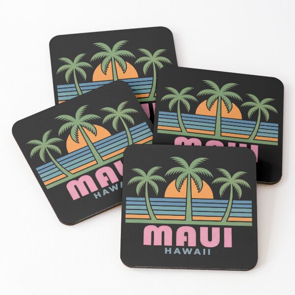 Item preview, Retro Maui Hawaii Tropical Sunset designed and sold by Milasneeze.