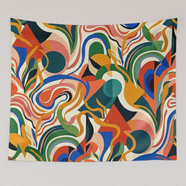 Item preview, Mid Century Modern Abstract Fluid Groovy Swirl Pattern. designed and sold by Giulivo Store Graphic.