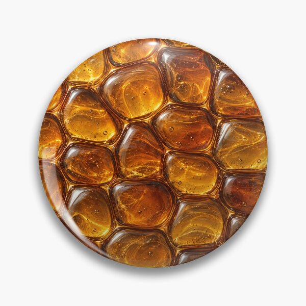Item preview, Golden Amber Glass Pebble Texture – Honey Crystal Stone Pattern designed and sold by Kaleidoscope Print.