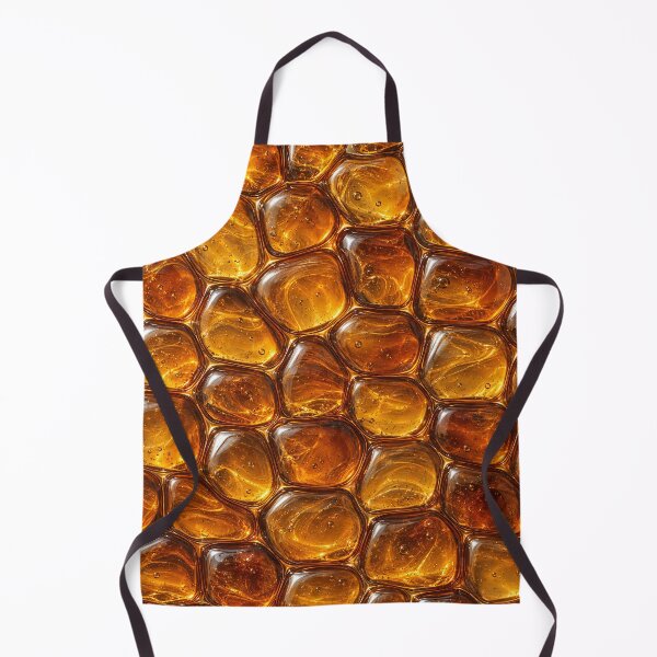 Item preview, Golden Amber Glass Pebble Texture – Honey Crystal Stone Pattern designed and sold by Kaleidoscope Print.